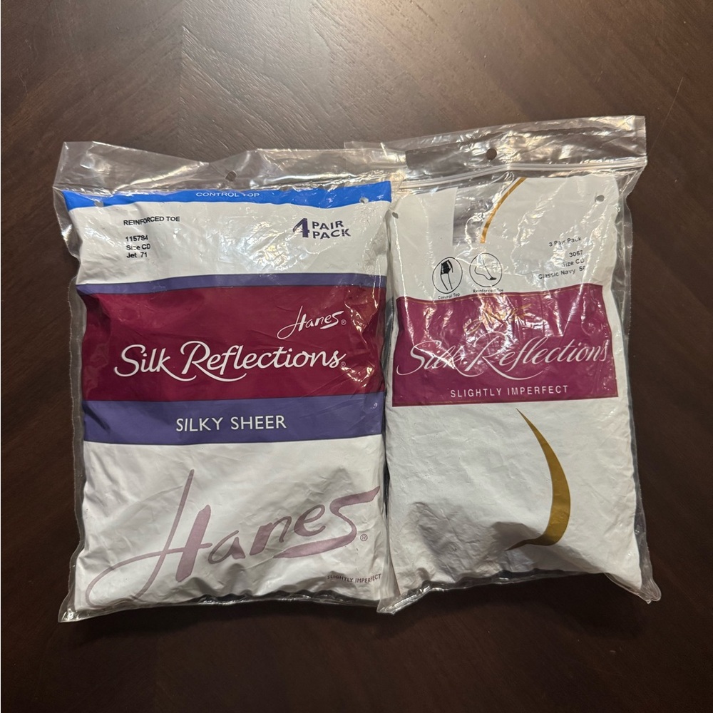 Hanes Silk Reflection Stockings 7 total